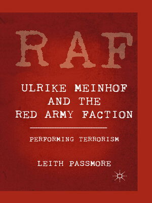 cover image of Ulrike Meinhof and the Red Army Faction